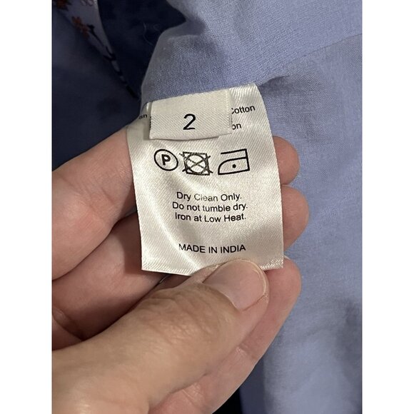 Elliette Floral Mini Skirt With Side Ties Silk Blend Size 2 - Picture 10 of 13